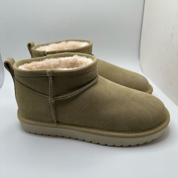 CUSHIONAIRE Women's pull on boot 6 KHAKI - Picture 1 of 7